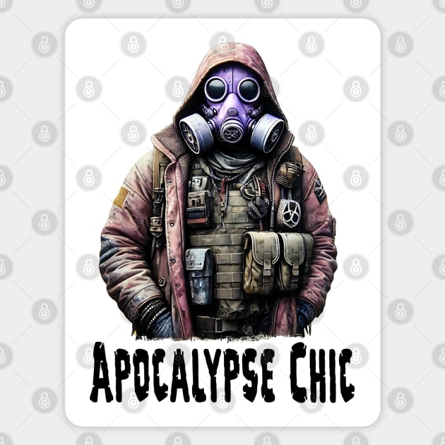 Apocalypse Chic, Dystopian Pastels Fashion design Magnet by Luxinda